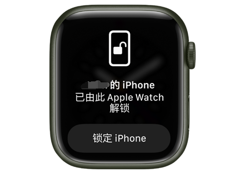 鹤山苹果手机维修分享用 AppleWatch 解锁配备面容 ID 的 iPhone方法 