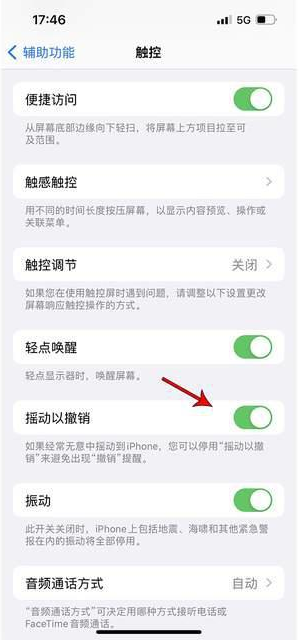 鹤山苹果手机维修分享iPhone手机如何设置摇一摇删除文字 